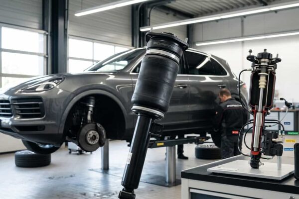 Пневмоподвеска Porsche Cayenne проседает после стоянки: причины и диагностика